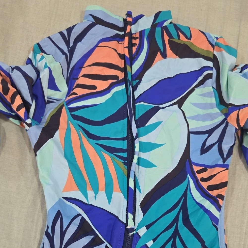 Hurley Multicolor Leaf Pattern Kids Bodysuit - image 5